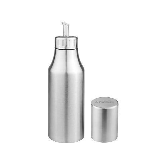 Flyboo Olive Oil Dispenser 25Oz Oil Bottle Stainless Steel Leak Proof Olive Oil Decanter For Kitchen (750Ml)
