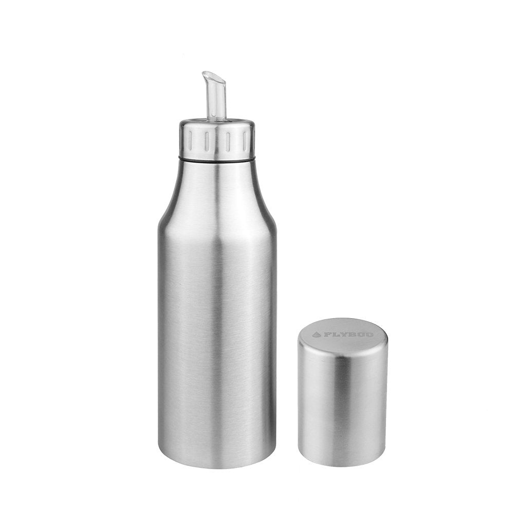 Flyboo Olive Oil Dispenser 25Oz Oil Bottle Stainless Steel Leak Proof Olive Oil Decanter For Kitchen (750Ml)