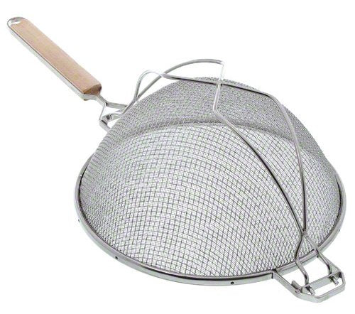 Update International 10-1/4'' Fine Reinforced Double Mesh S/S Strainer