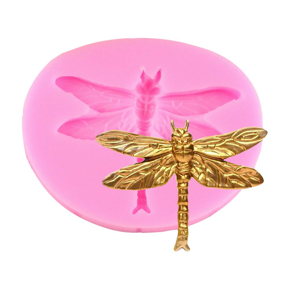 1Pc Cute Lovely Dragonfly Skimmer Shape Silicone Mold For Diy Ice Cube Desserts Chocolate Soap Mould Cupcake Cake Topper Decorat