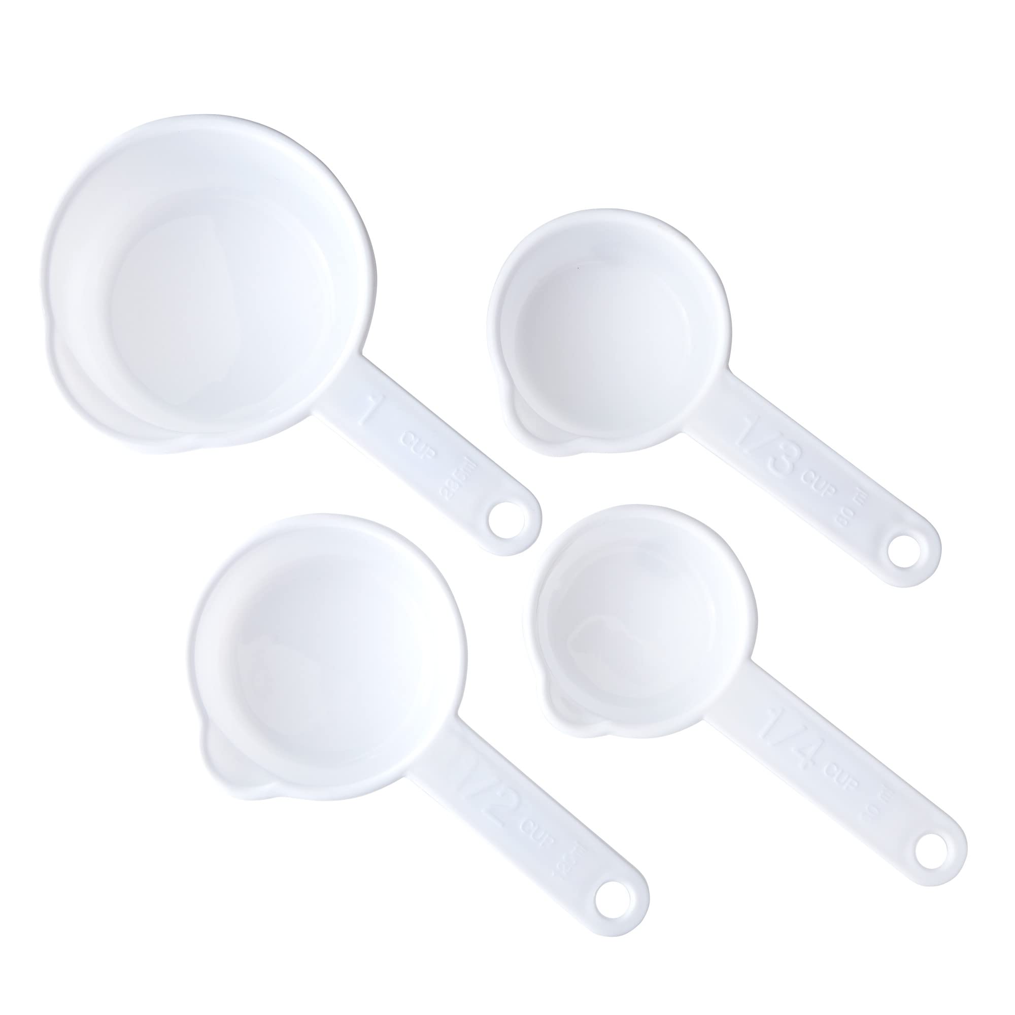 Chef Craft Select Measuring Cup Set, 1/4, 1/3, 1/2 And 1 Cup, White