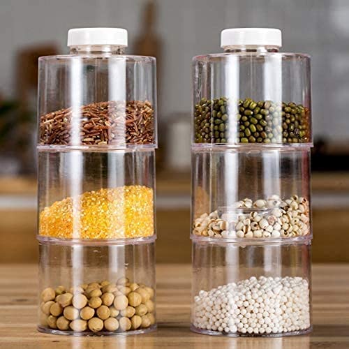 Citaaz Kitchen Jars Airtight Glass Jar Container,Clear Canister With Lid, Food Storage Jars For Kitchen Spice Or Loose Tea Usefu