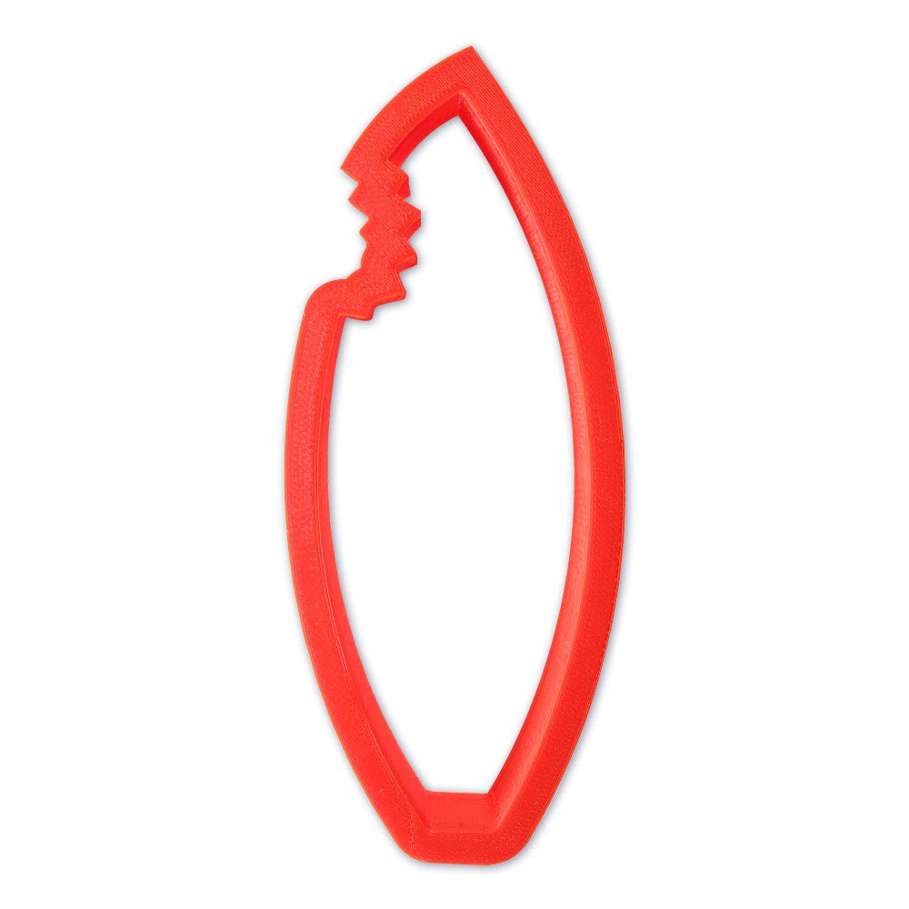 Surfboard With Bite Cookie Cutter 5 Inch - Hand Made In The Usa