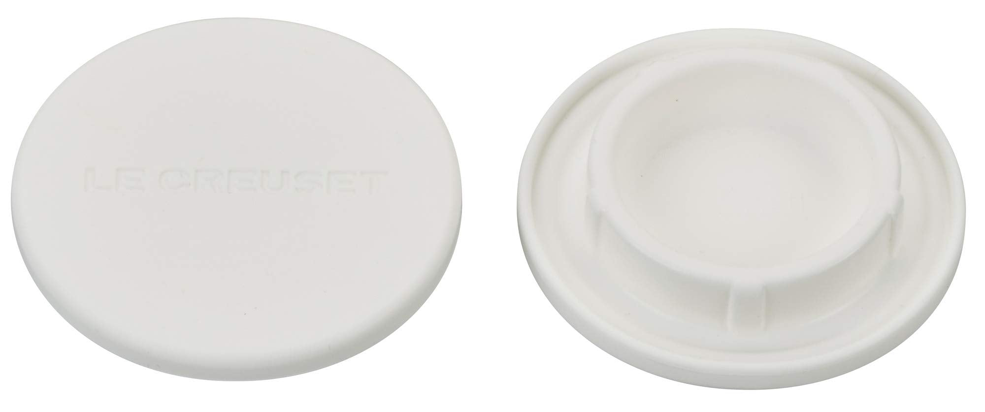 Le Creuset Silicone Mill Caps, 2 1/2'', White