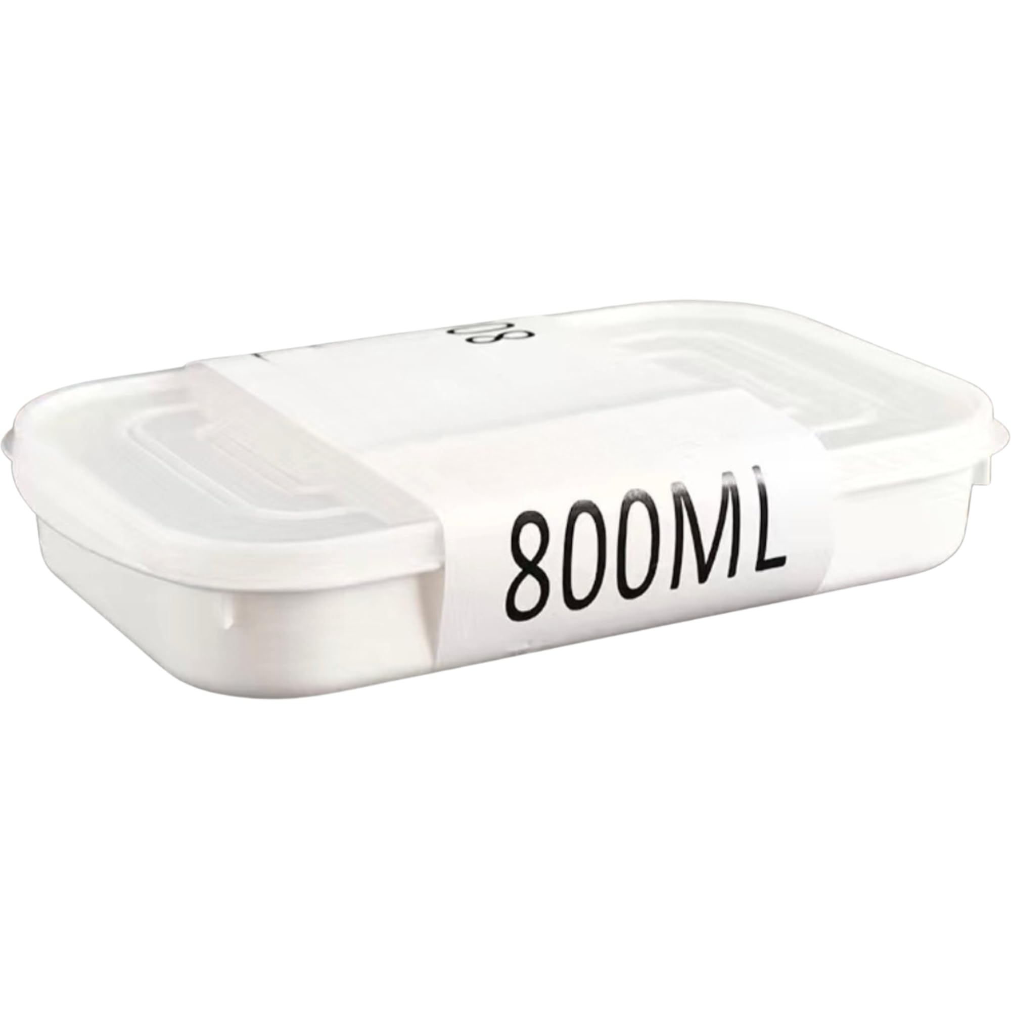 Turbid 1800Ml Refrigerator Food Storage Containers, Pp5 Polypropylene Box, Stackable Commercial Quality Lunchbox With Covers, D