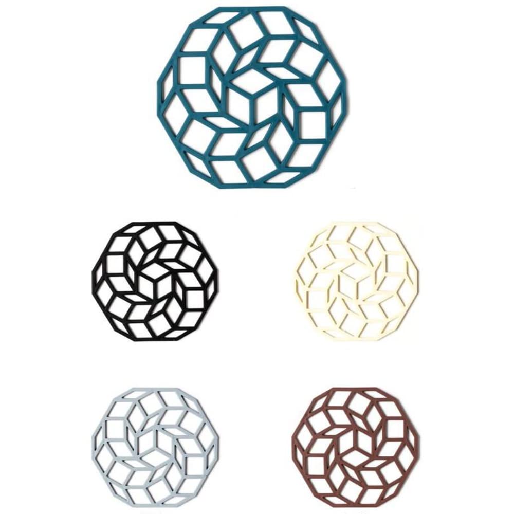 3 Pcs Silicone Trivet Mats Multi-Use Carved Trivet Mat Insulated Non-Slip Durable Kitchen Mats For Hot Dishes Hot Pots And Pans