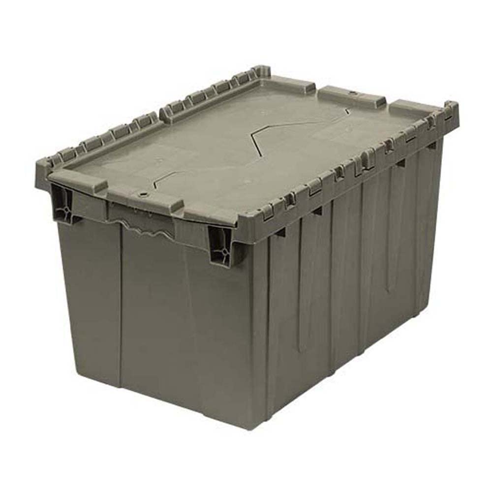 Quantum Storage Systems, QDC2115-12, Attached Lid Container, 1.67 Cu Ft, Gray, 21 x 15 x 12, Other