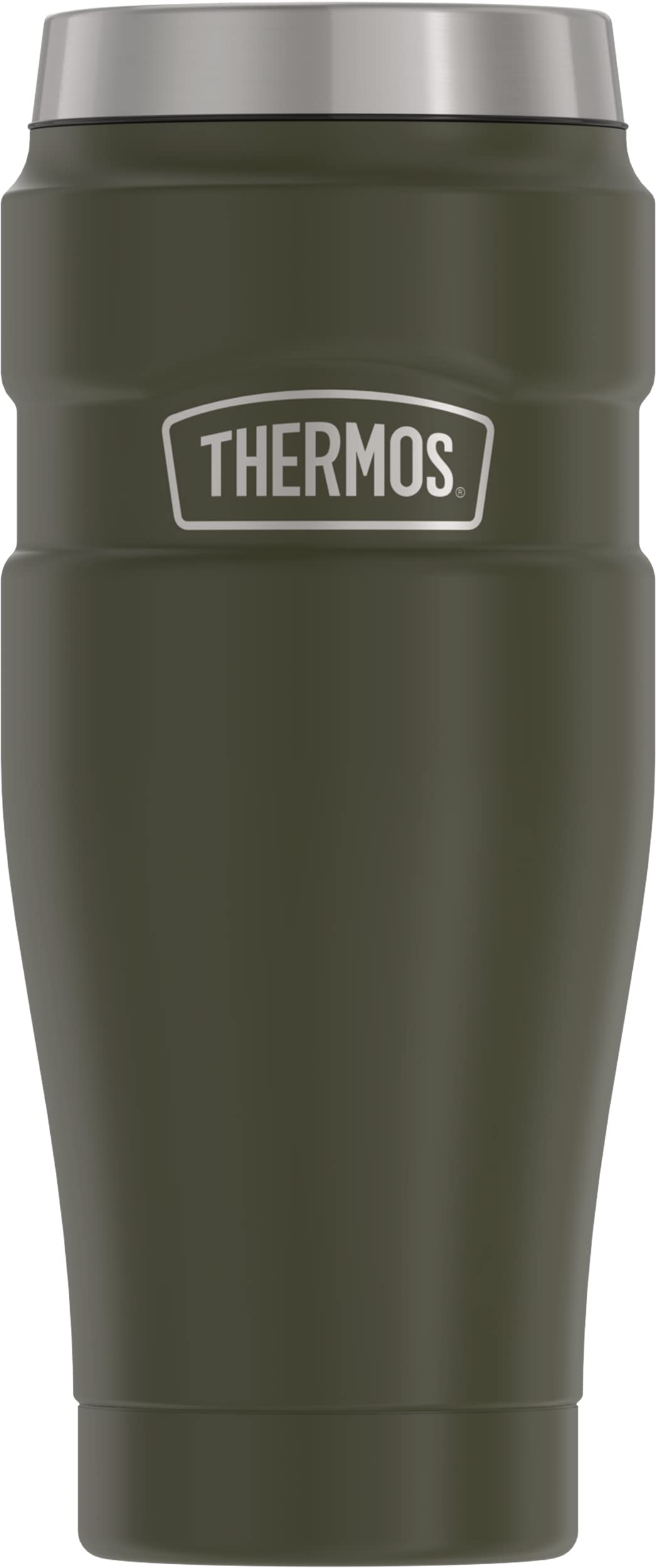 Thermos Stainless King Vacuum-Insulated Travel Tumbler, 16 Ounce, Army Green