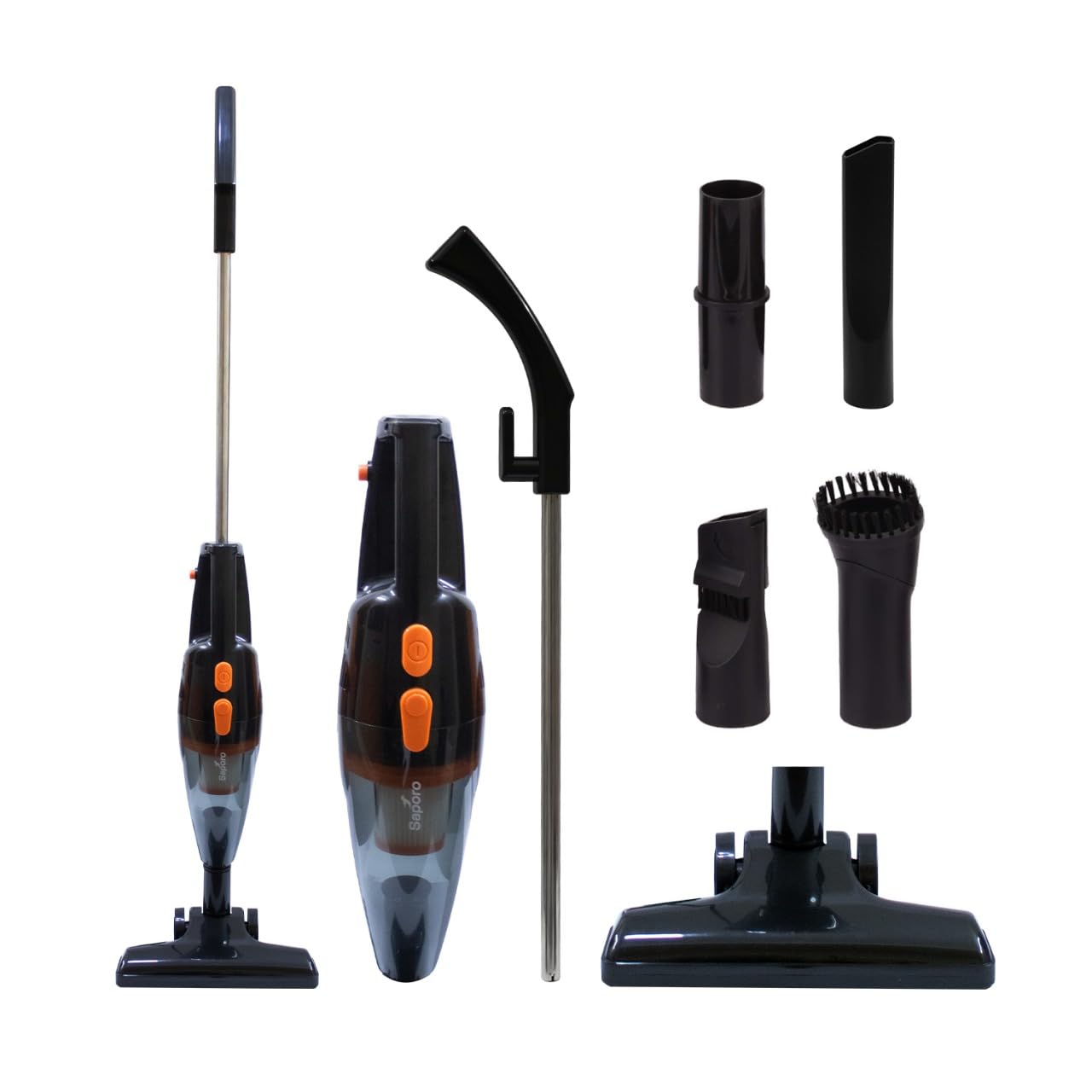 Saporo Duovac 2In1 Stick & Handheld Vacuum Cleaner, 800W Corded Upright Dry Vacuum For Home, 15.5Kpa Powerful Suction, Large D