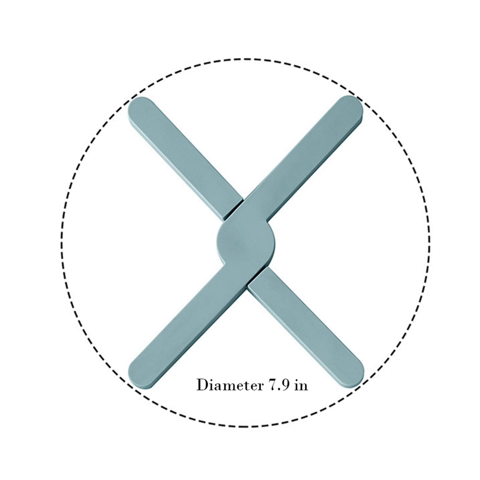 Foldable Silicone Trivets Non-Slip Heat-Resistant Folding Pad With Collapsible Cross Design For Hot Dishes Hot Pots And Pans (7P