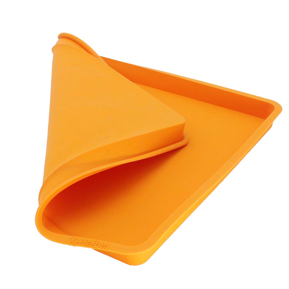 X-Haibei Swiss Roll Cake Mat Flexible Baking Tray Silicone Cookies Mold L10 W11Inch H 0.78Inch