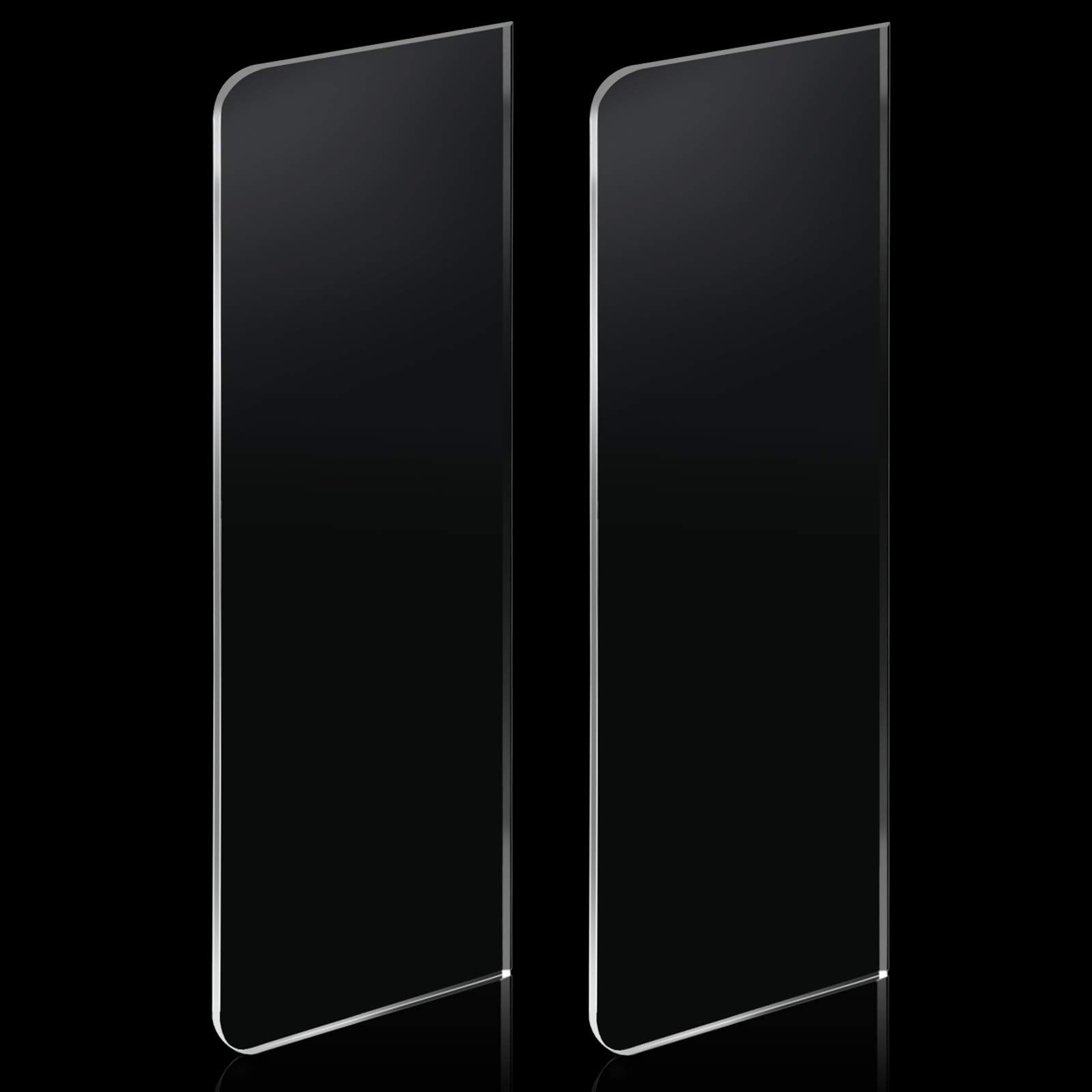 Patelai 2 Pcs Clear Cake Scraper Acrylic Cake Smoother Scraper Large Icing Frosting Buttercream Cake Edge Smoother For Kitchen B