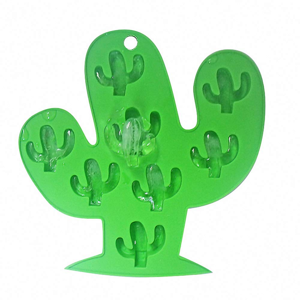 Fewo 2Pcs Mini Cactus Ice Cube Tray, Cacti Silicone Molds Set For Chocolate Candy Cake Cupcake Soap Baking Jello Cookie Wax Cray