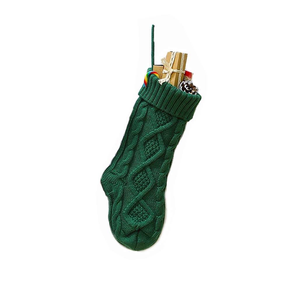 Meiosuns Christmas Stockings Cable Knit Stocking Christmas Decorations Goodie Bags Gift Fireplace Xmas Tree Stocking Ornaments f