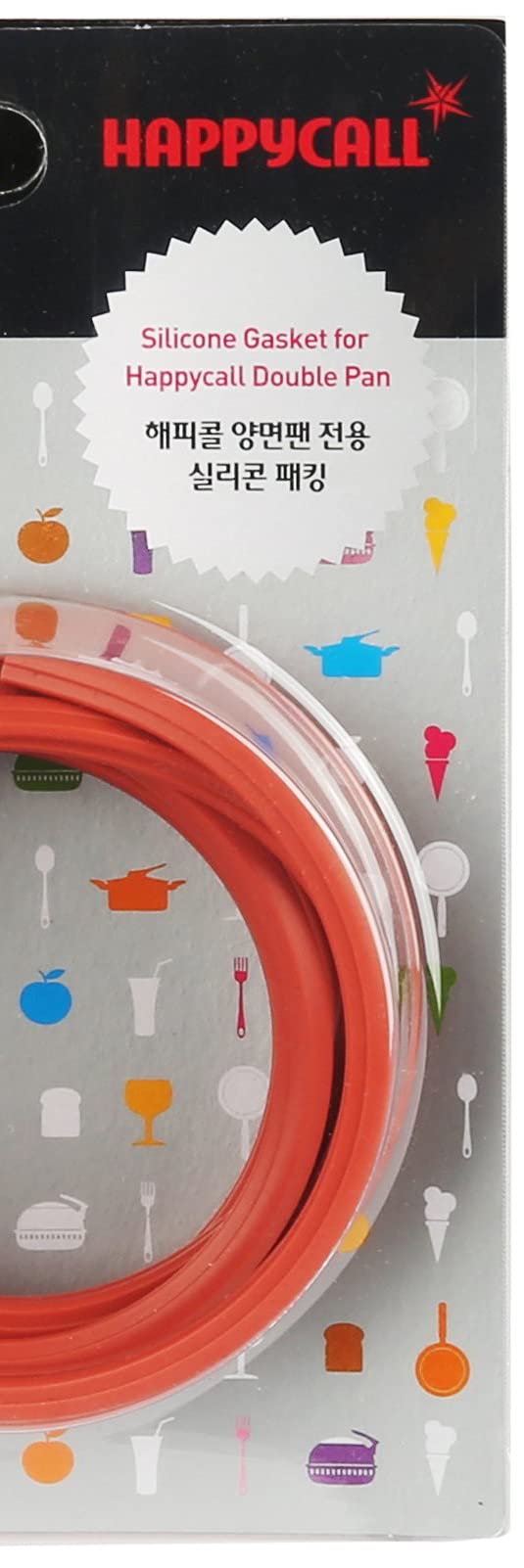 Happycall Double Pan Silicone Gasket, Standard, Red