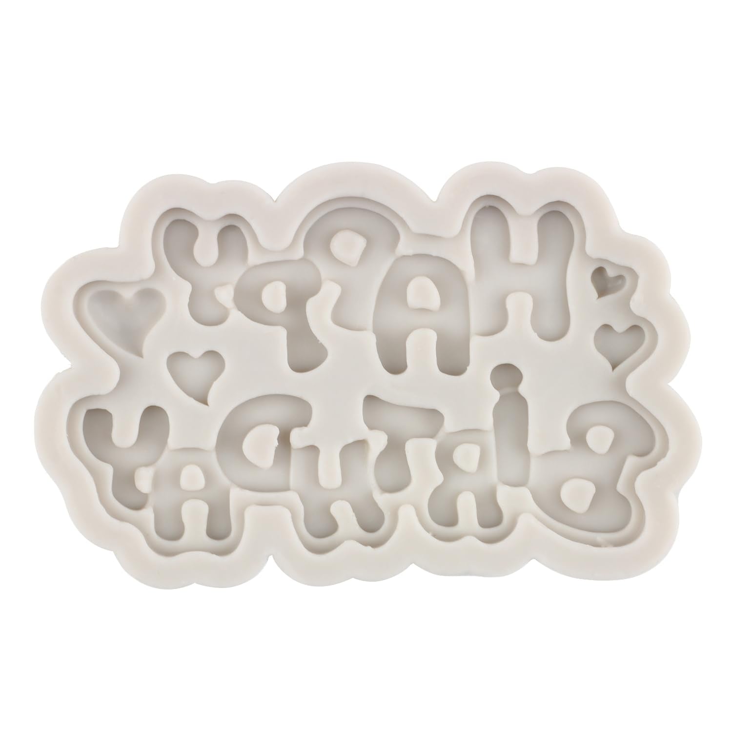 Mypracs Happy Birthday Silicone Molds Birthday Alphabet Fondant Silicone Mold Letters Chocolate Mold For Birthday Party Cake Dec