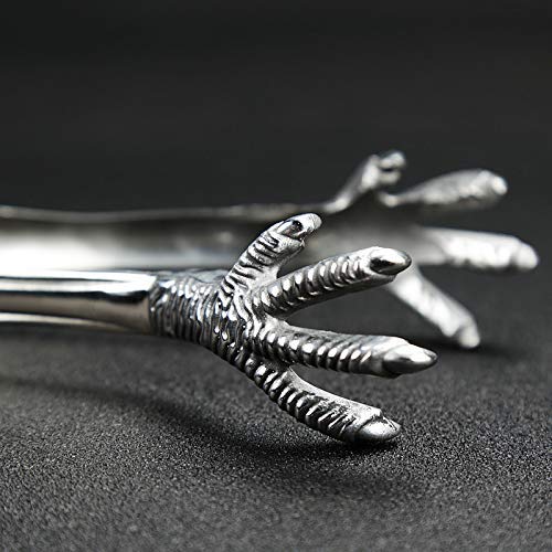 Massjoy 2 Pcs Bar Ice Hockey Special Eagle Claw Shape Ice Tongs Serving Tongs