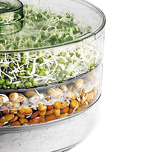 Moral_4 Layer Plastic Sprout Maker | Hygienic 4 Bowl Sprouts Beans Maker Box 4 Container Bowls For Making Sprouts Beans And For 