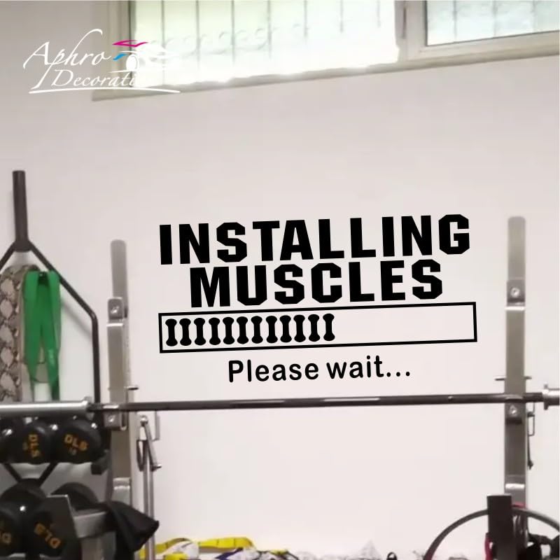 Gadgets Wrap Wall Decal Vinyl Sticker Gym Motivation Sentences Black For Office Home Wall Decoration