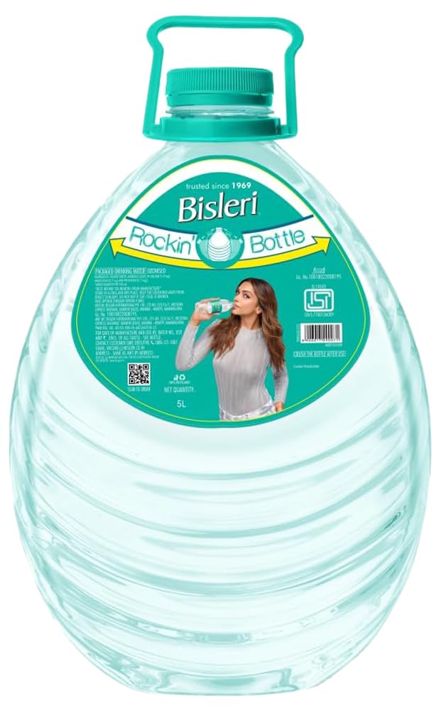 Bisleri Water Bottle With Added Minerals, 5 L