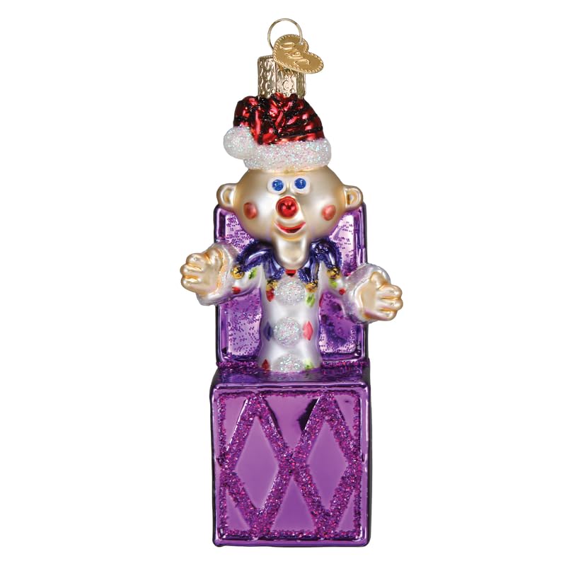 Old World Christmas Charlie-in-The-Box Glass Blown Ornament, Handcrafted Holiday Decoration, Model 44212, Unique Rudolph Collection