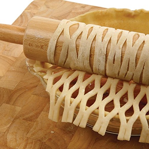 Norpro Pie Top And Pastry Lattice Cutter, One Size, White
