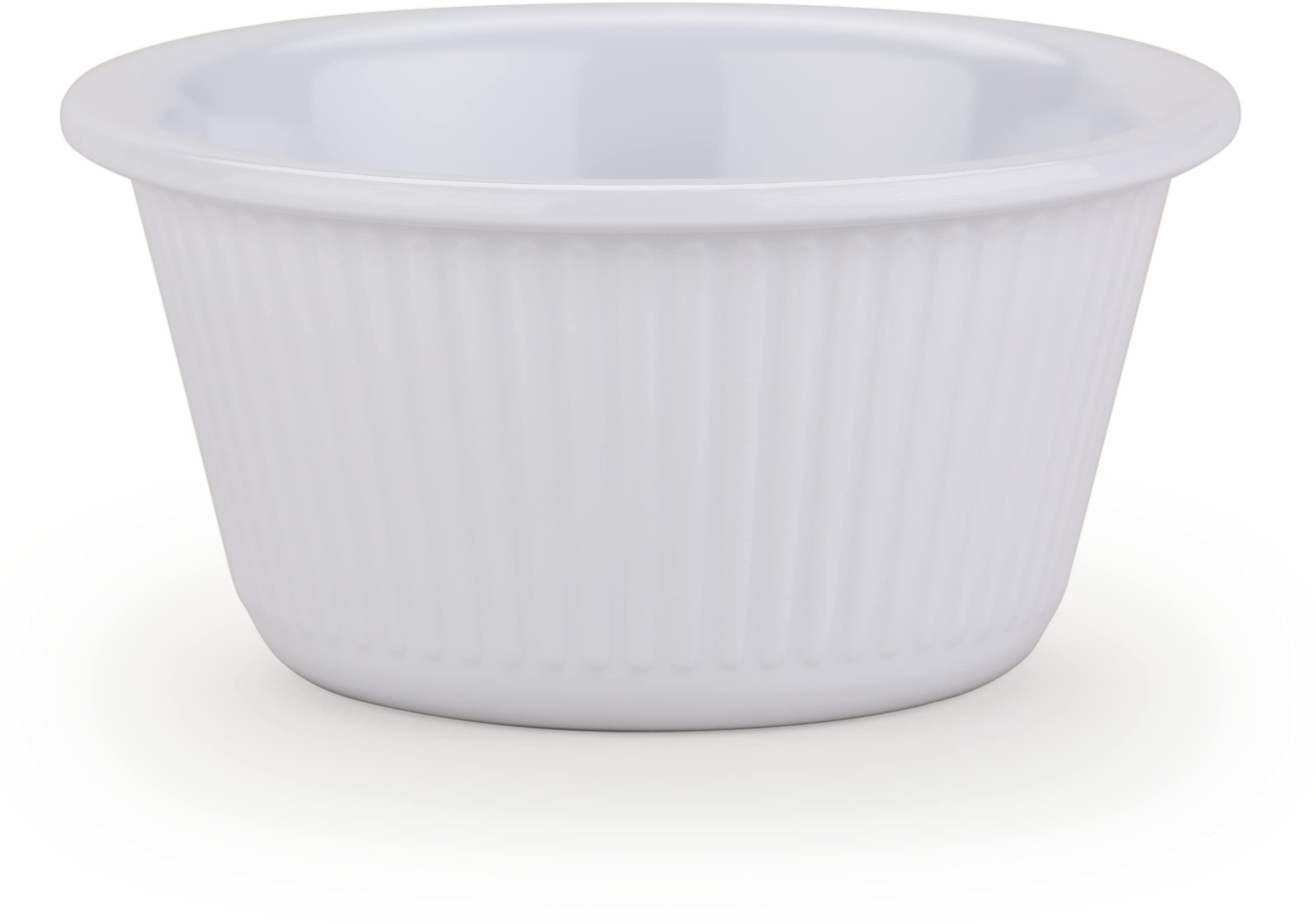 Carlisle FoodService Products Plastic Ramekins, Sauce Bowl For Catering, Kitchen, Restaurant, 3 Ounces, White, (Pack of 48)