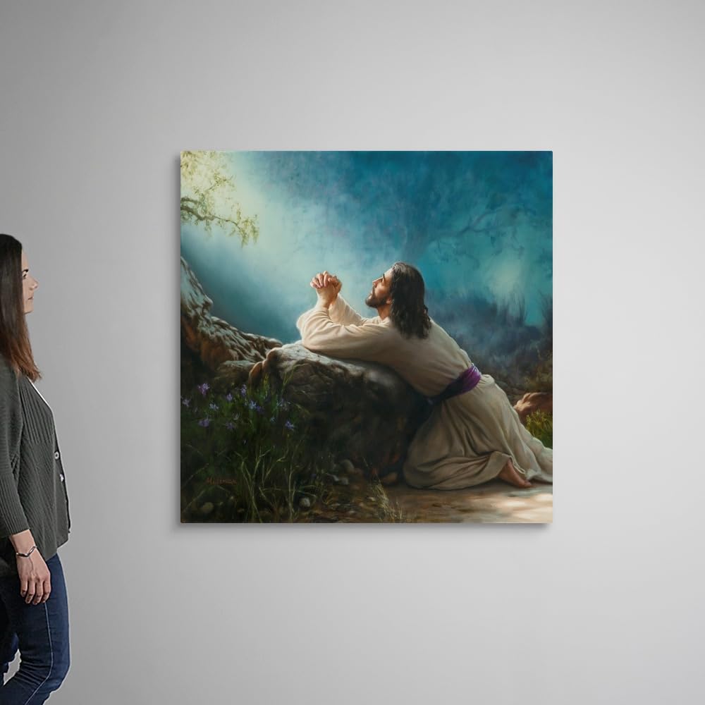 Canvas On Demand Gethsemane Canvas Wall Art Print By Mark Missman, Traditional, Home Decor, Christian, Christianity Artwork, 48'