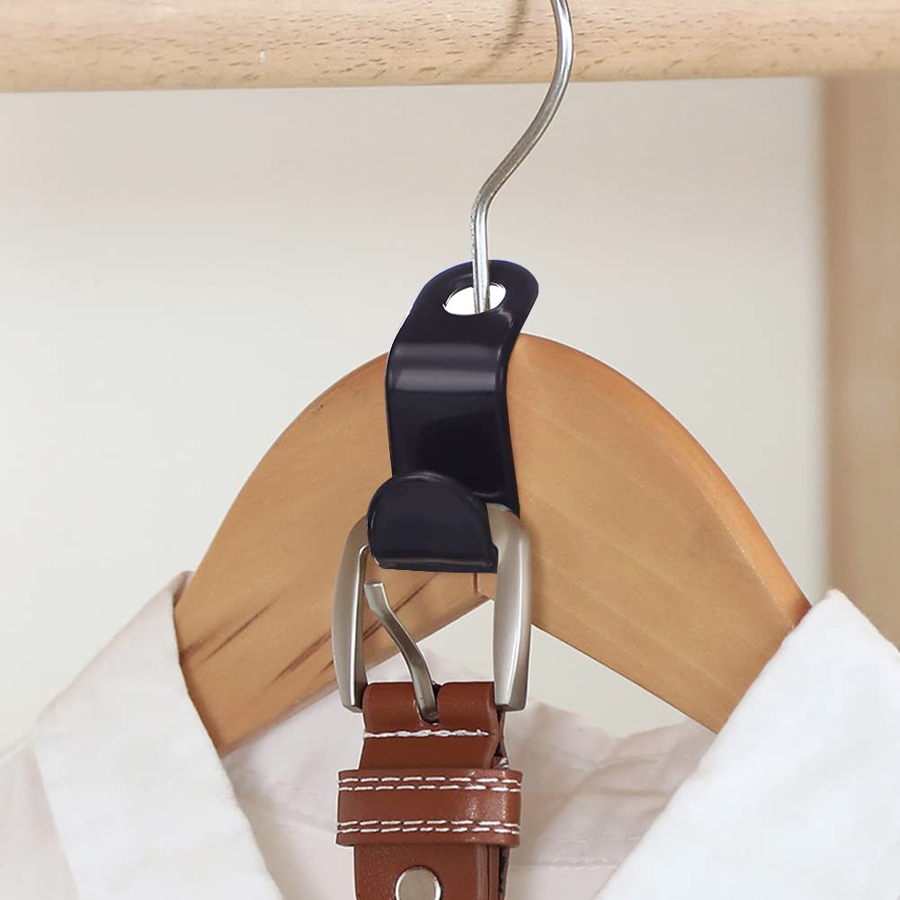 50 Pcs Clothes Hanger Connector Hooks,Plastic Cascading Hanger Hooks Extender Clips Connection Hooks,Space Saving Wardrobe Cloth