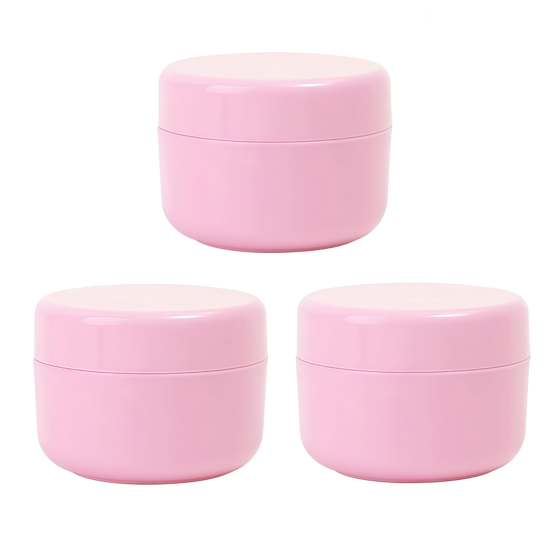 3PCS 100ML / 100G 3.4oz Refillable Empty Plastic Makeup Cosmetic Jars Face Cream Eye Shadow Lip Balm Lotion Sample Storage Cont