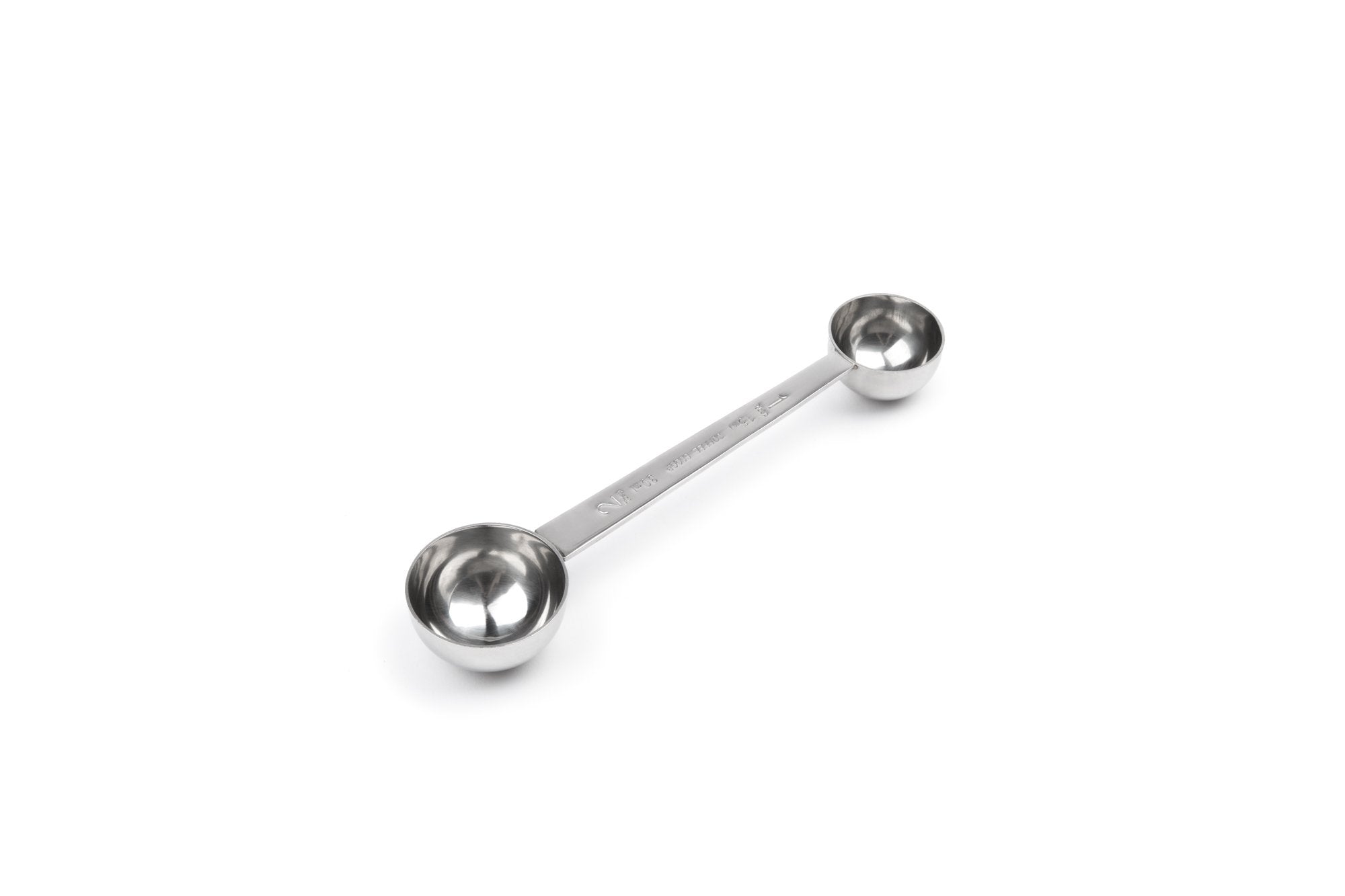 Fox Run Double Measure Scoop, 7.75 X 1.75 X 1.25 Inches, Metallic