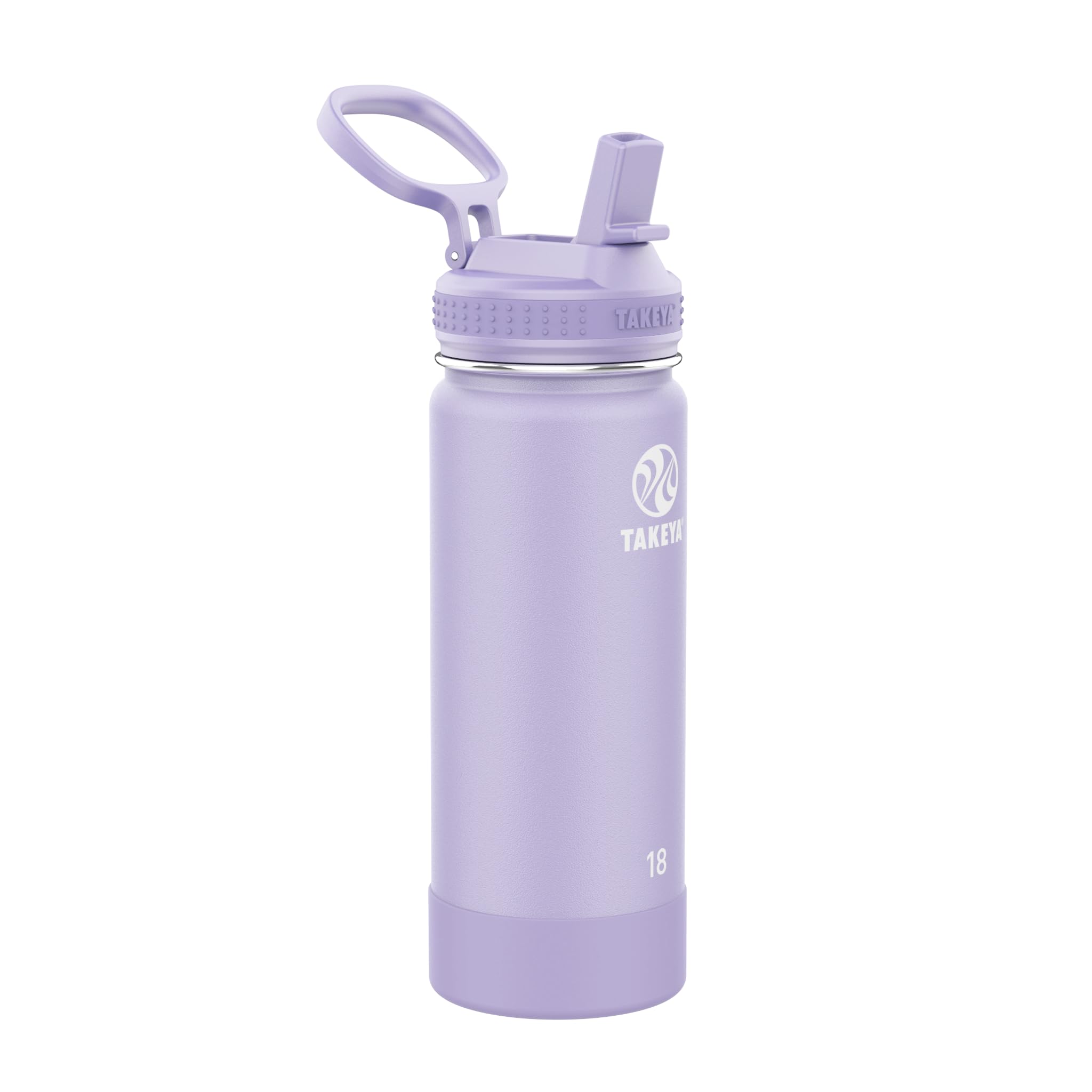 Takeya Actives Water Bottle With Straw Lid - Insulated Stainless Steel Water Bottle With Straw Lid - Dishwasher Safe Bottle & Li