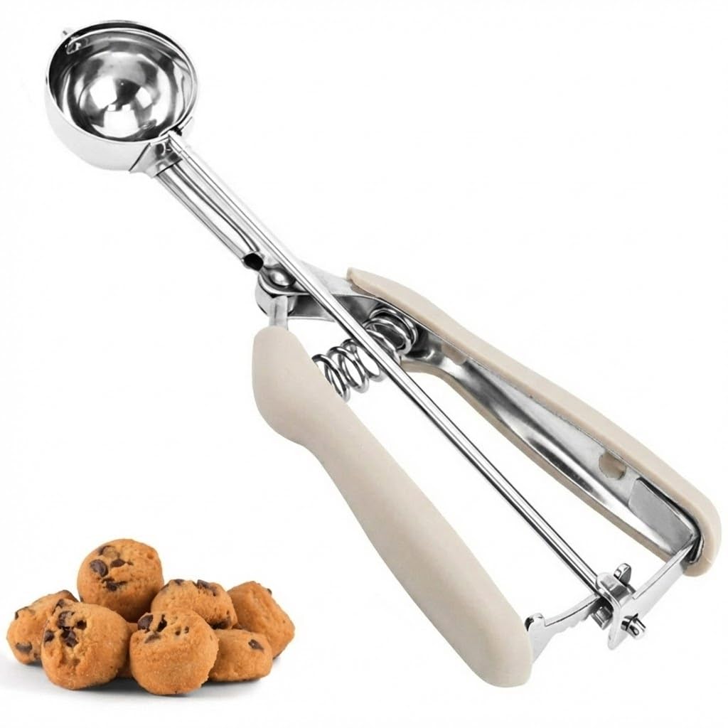 Cookie Scoop, 1Tbsp/15 ml/0.5oz Cookie Scoops for Baking, 18/8 Stainless Steel Cookie Scooper for Baking, Ice Cream Scooper with