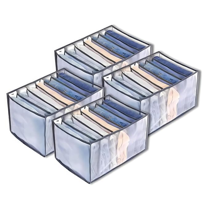 Bestottam 7 Compartment Wardrobe Clothes Organizers For Storage Box For Clothes Multipurpose Cloth Organizers Storage Box Wardro