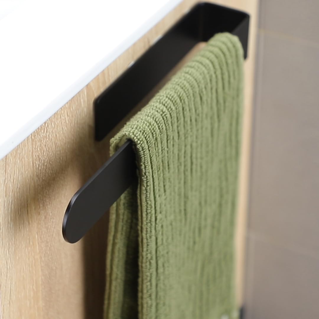 Taozun Adhesive Towel Holder - Hand Towel Rack For Bathroom, Stainless Steel Towel Rail Wall Mounted, 12-Inch Guest Towel Holder