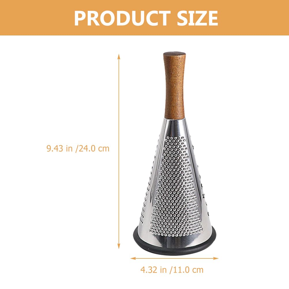 Offsch Kitchen Grater Potato Grater Fruit Chopper Home Tools Cheese Grater Vegetable Stripper Handle Cheese Graters Cone-Shaped