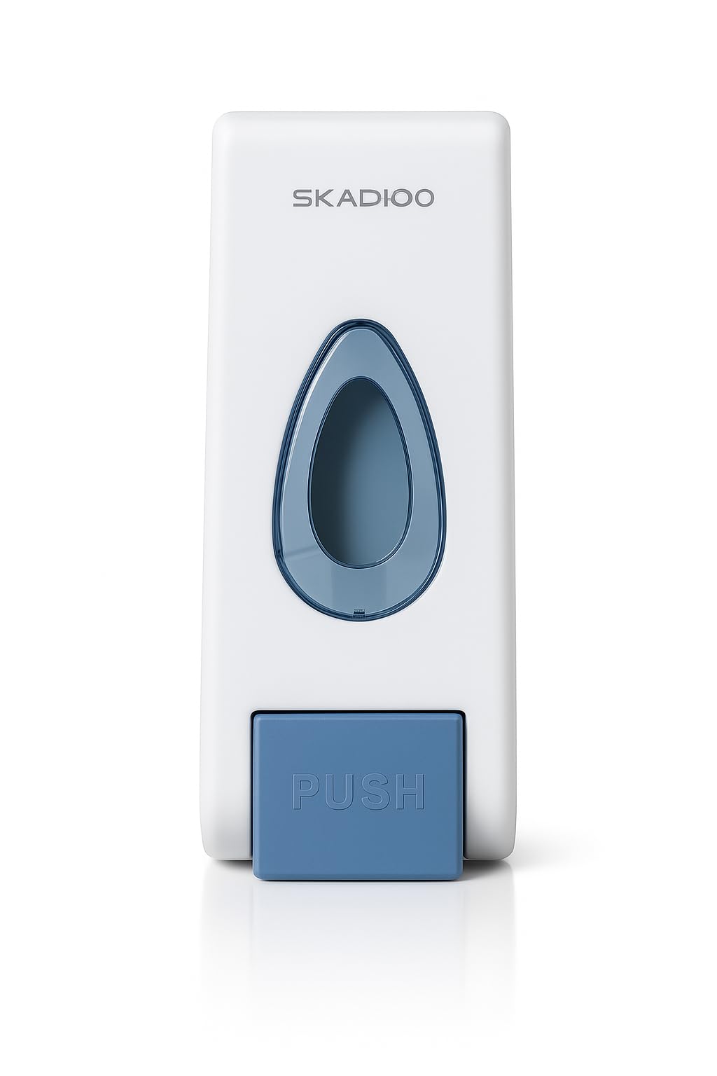 Skadioo Soap Dispenser For Wash Basin - White Wall-Mounted Abs Plastic, 350Ml Liquid Lotion & Sanitizer Pump For Bathroom & Kitc