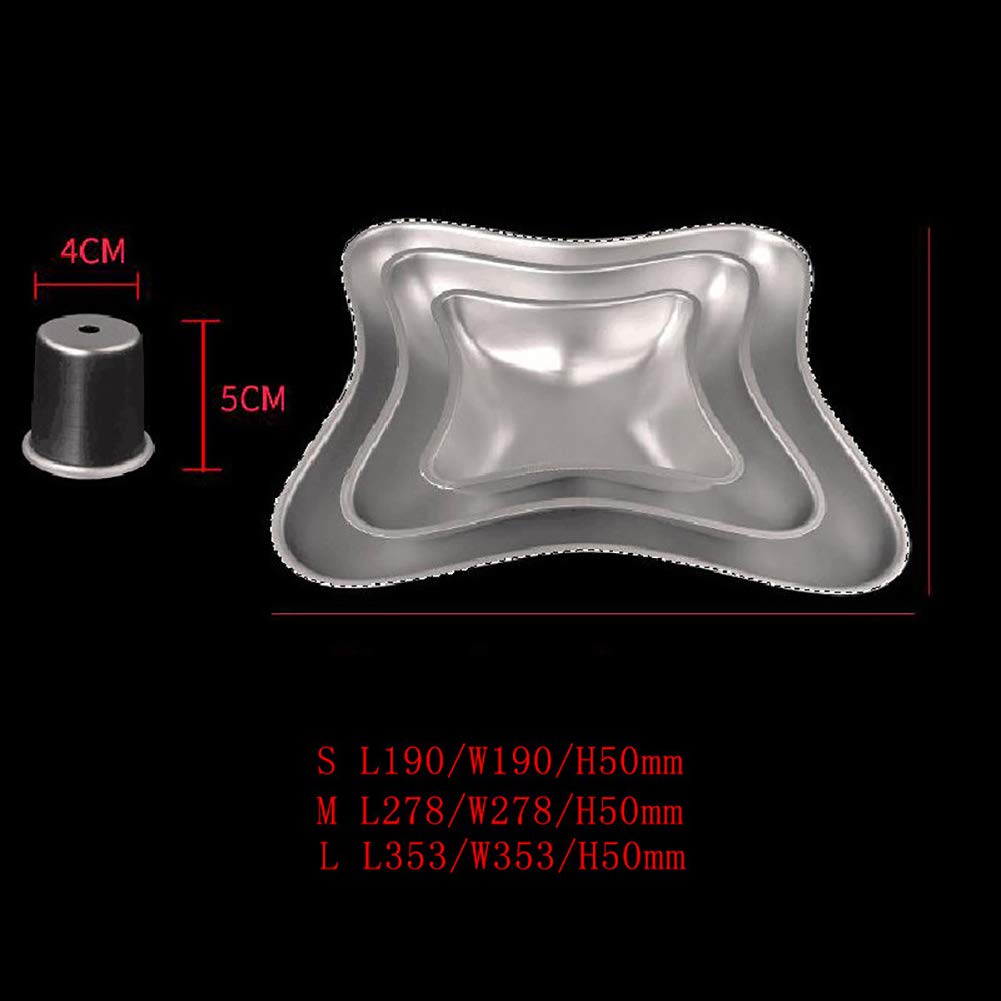 3 Pcs Cakes Pan Cake Baking Mold,Pillow Cake Pan Set Diy Pillow Shape Aluminum Cake Molds Set