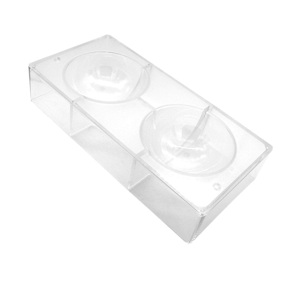 Goldbaking Largest Half Ball Chocolate Mold Ball Polycarbonate Candy Mould Chocolate Semi Sphere Mold Tray (X-Large 3.94Inch)