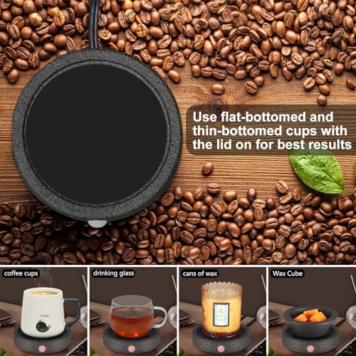 Candle Warmer Plate,Ceramic Candle Wax Warmers For Jar Candles,Coffee Mug Warmer For Desk, Candle Warmer For Home Office, Gifts