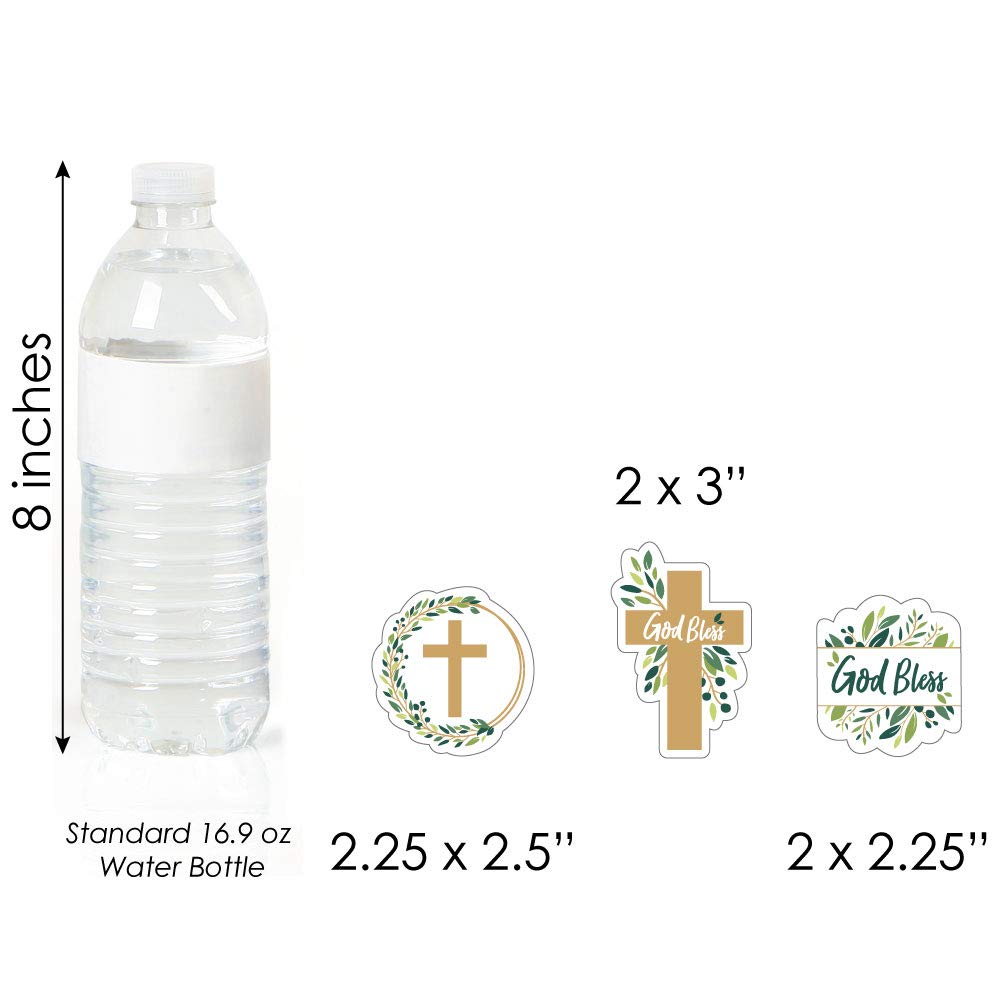 Big Dot Of Happiness Elegant Cross - Diy Shaped Religious Party Cut-Outs - 24 Count