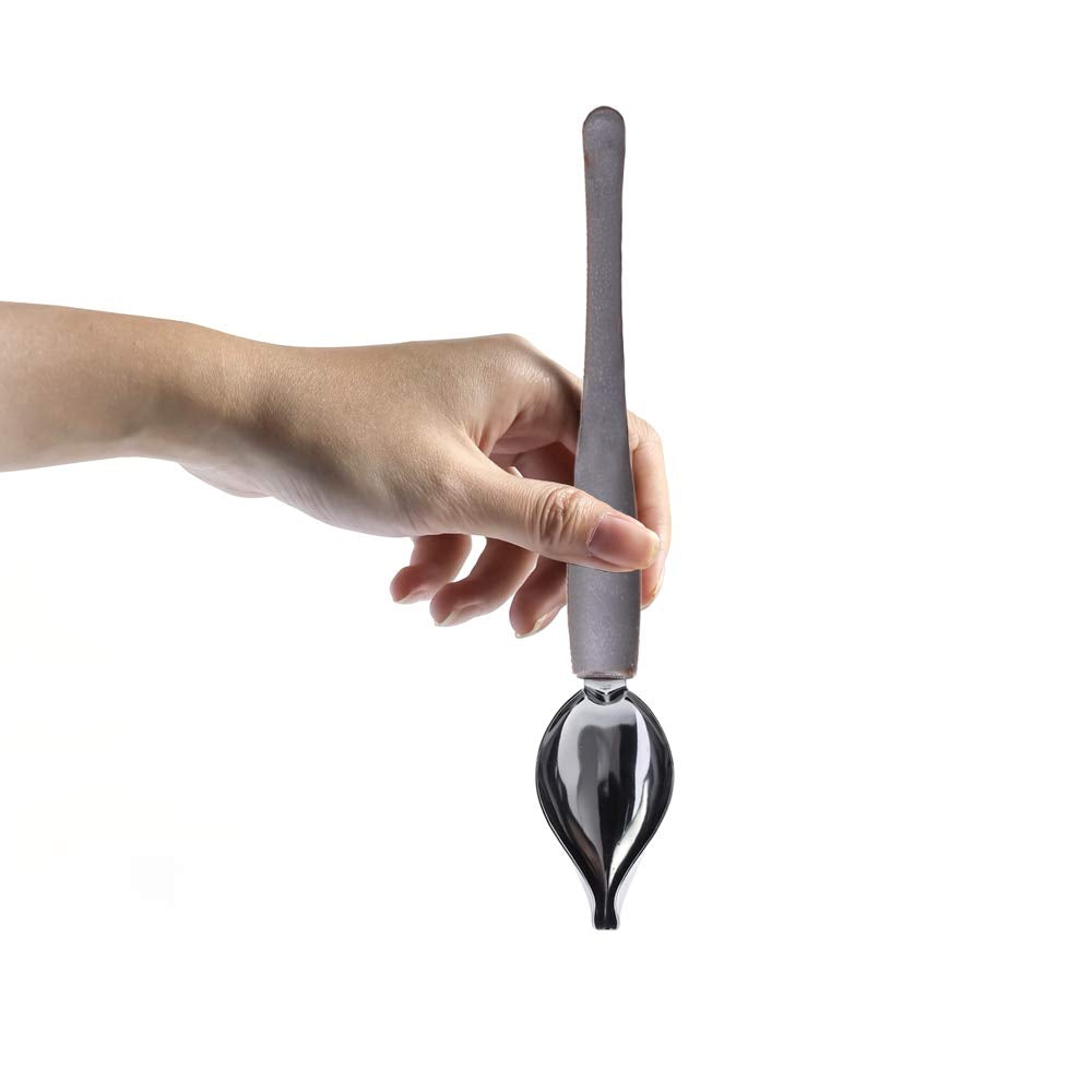 Professional Small Precision Culinary Drawing Decorating Spoons Set,2 Pcs Multi-Use Stainless Steel Chef Culinary Drawing Spoons