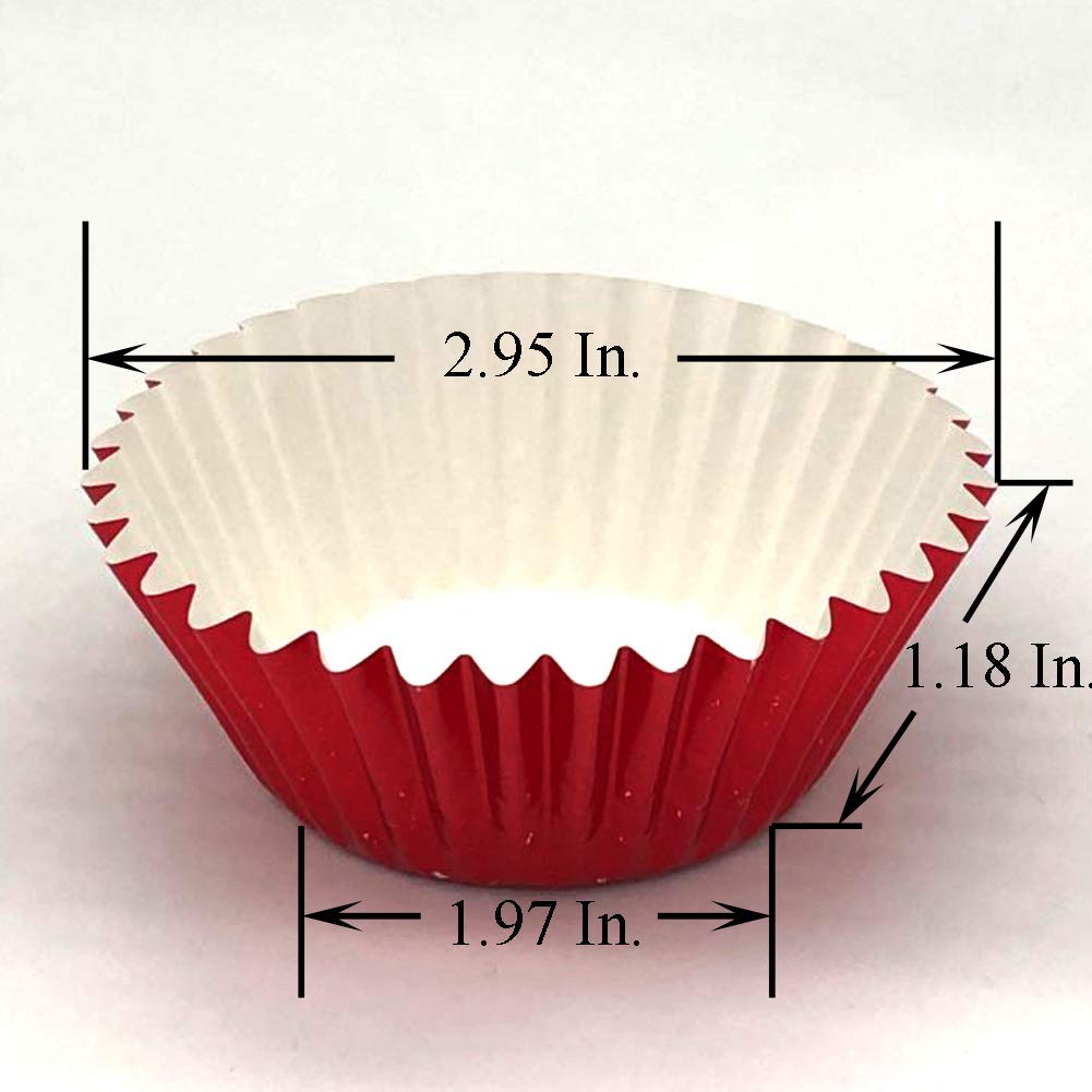 Huaswan 10 Bright Colors Foil Cupcake Liners Standard Paper Baking Cups For Party, 200-Count