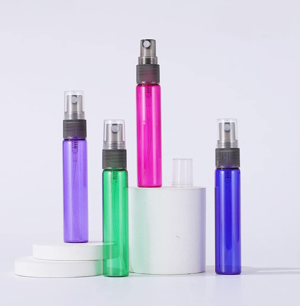 Zbfwmx 20 Pack Set 10Ml Protable Refill Bulk Atomizer Spray Travel Perfume Bottle Hydrating Empty Bottle (Brown)