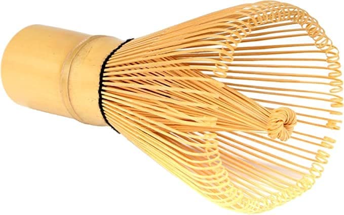 Bamboomn Japanese Matcha Whisk Chasen - Traditional Handcurled 100 Tate Matcha Utensil - Natural Golden Brown - 1 Piece