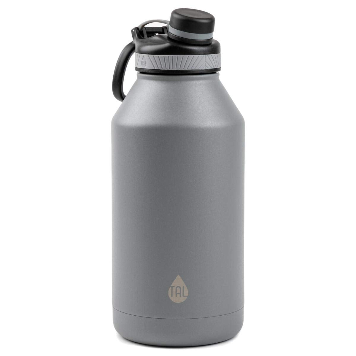 Tal Water Bottle Double Wall Insulated Stainless Steel Ranger Pro - 64Oz - Silver