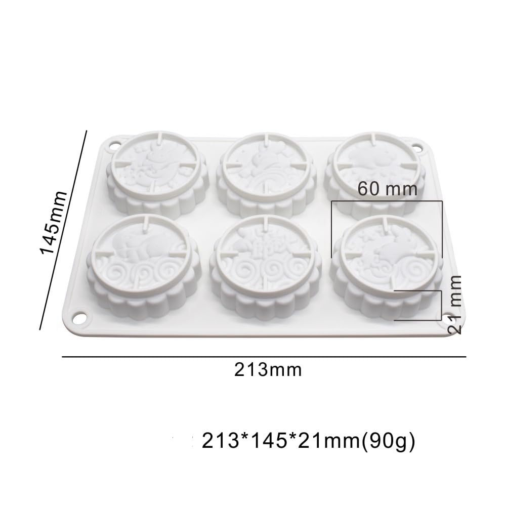 Rabbit Pattern Silicone Cake Mold Handmake Diy Mould Silicone Moulds For Cake Mooncake Mold (Mooncake N_8.52 X5.8 X0.84 Inch)