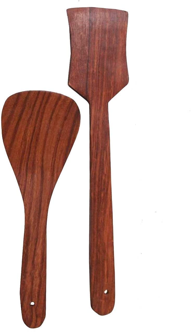Linquard Collection Store Multipurpose Wooden Cooking Spoon Utensils Set For Non Stick Cookware And Serving - Handmade Wooden Sp