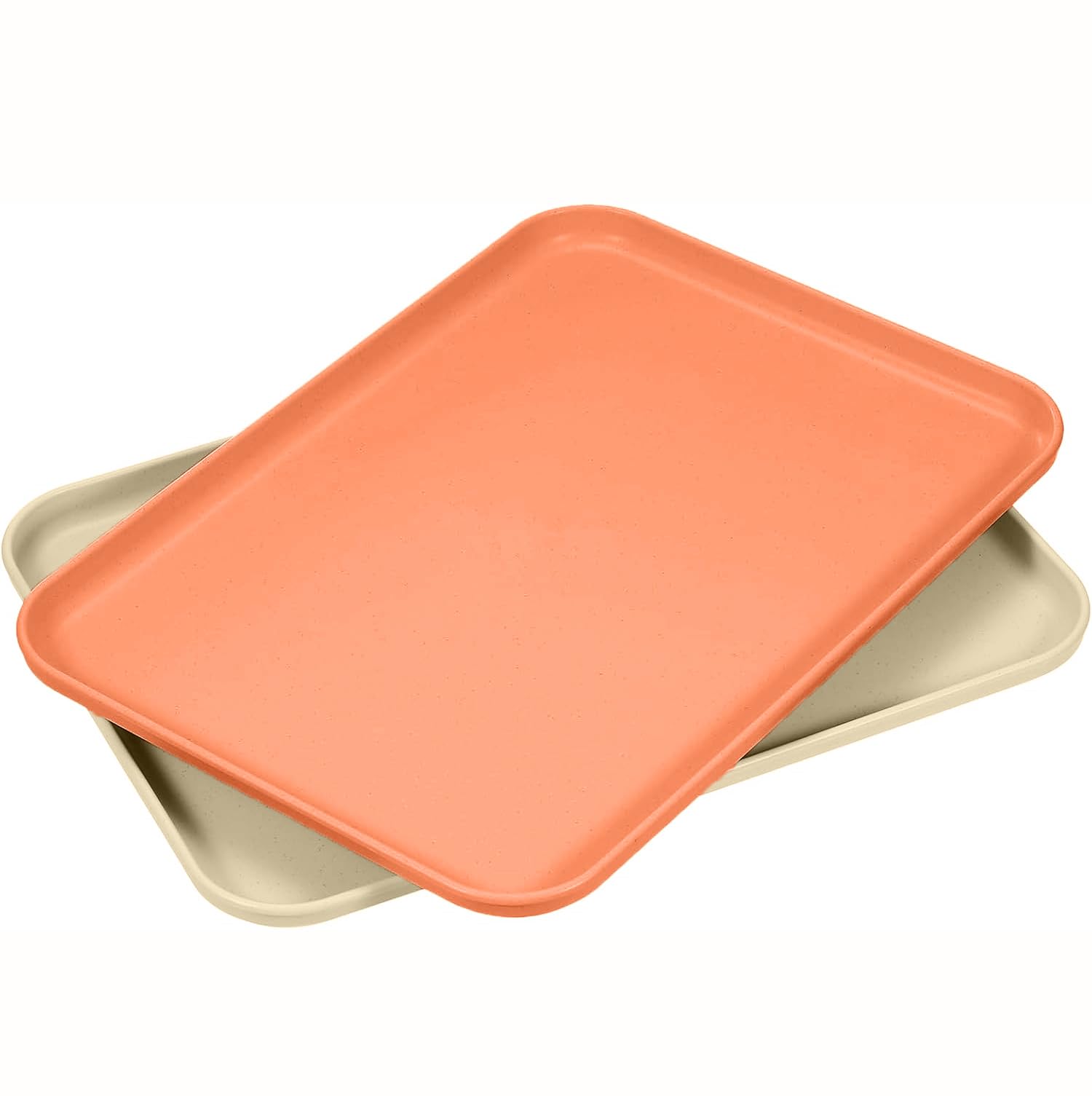 Woodtula Wheat Straw Serving Trays For Eating, Appetizers, Food, Snacks, Or Home Decor, Large Bed Tray Or Tv Tray, Decorative Ot