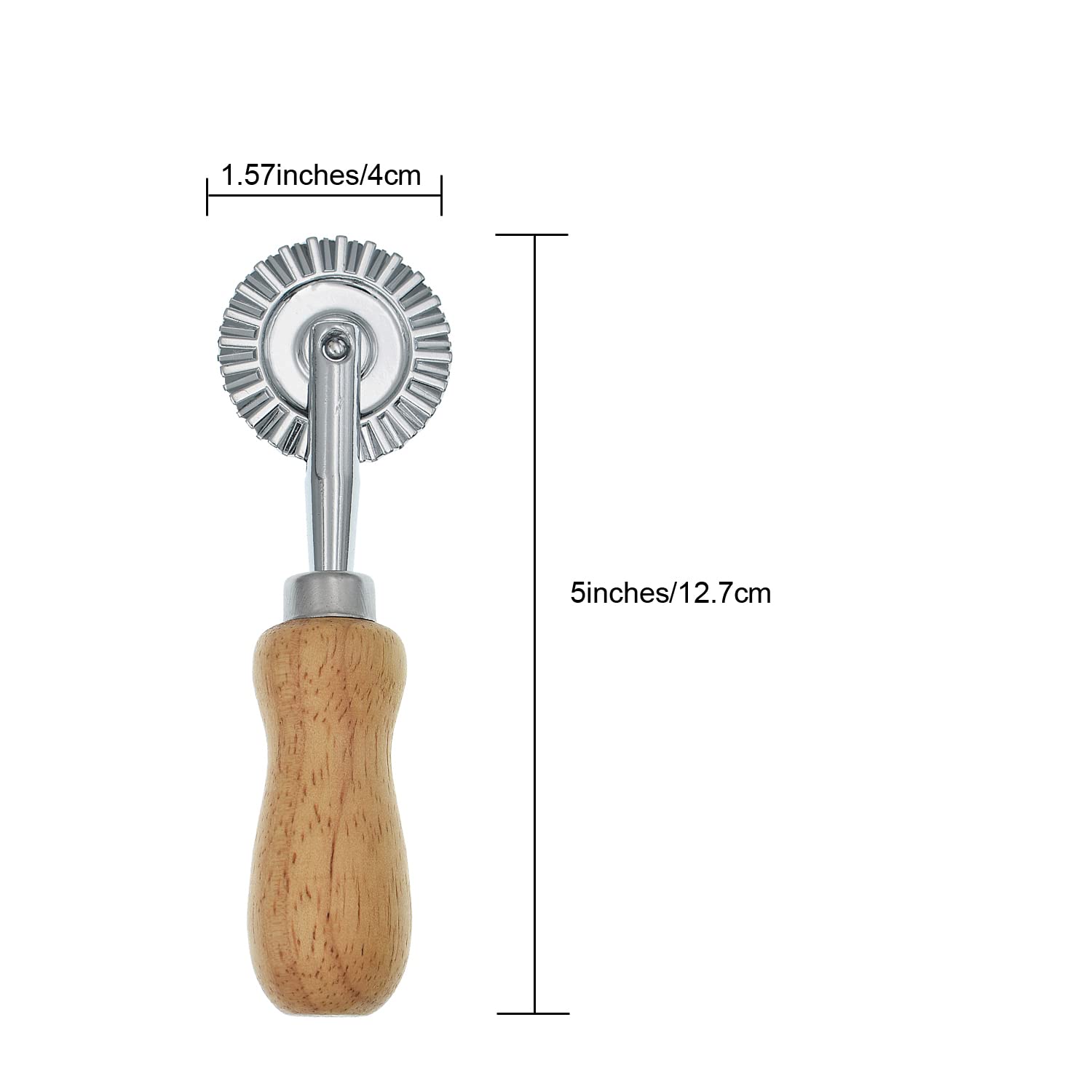 1.57'' Pasta Maker Cutter Wheel, Kitchen Gadget Features Ravioli Crimper Cutter Wheel For Home And Kitchen Use